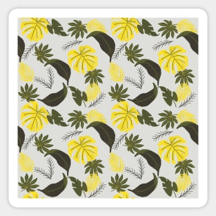 Tropical leaves pattern Sticker